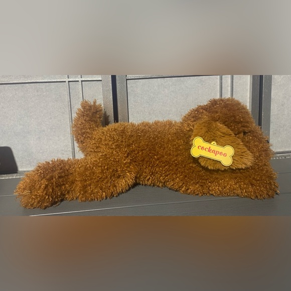 New FAO Schwarz Lying Cockapoo 22" Stuffed Animal - Picture 2 of 2